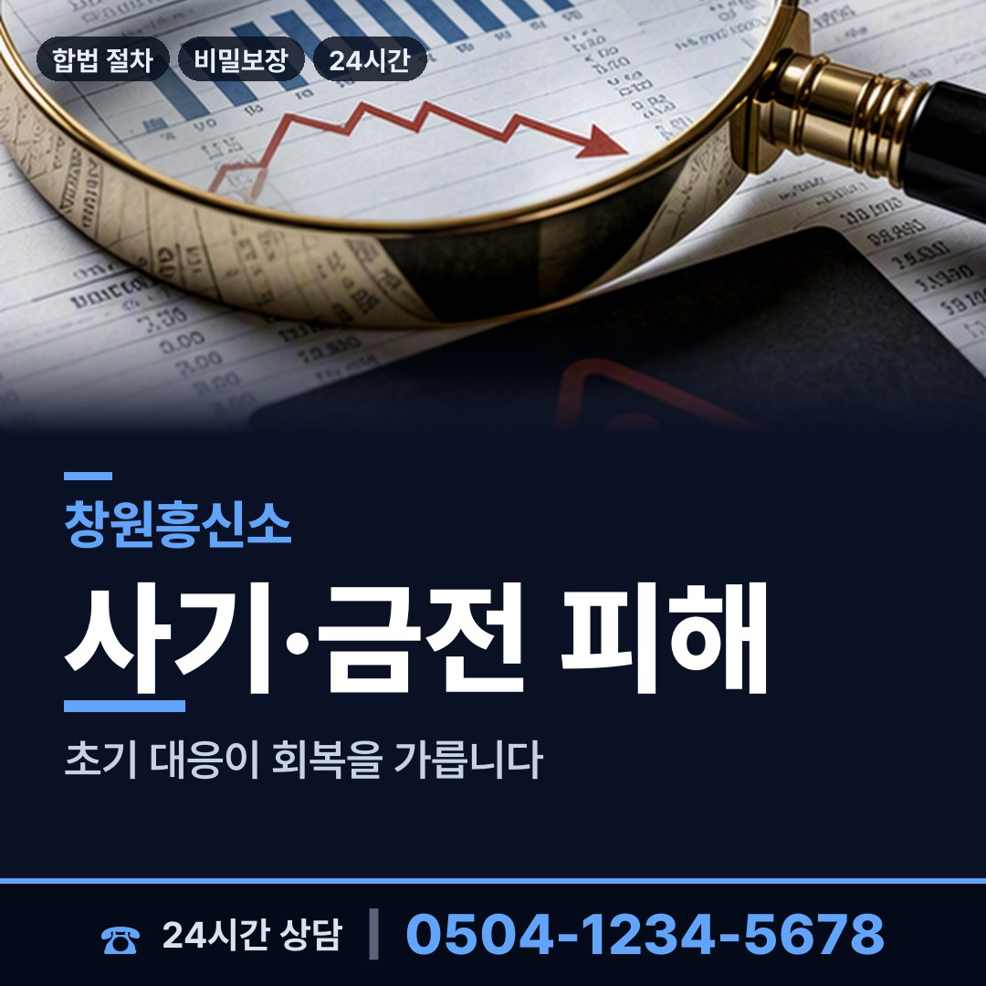 창원 사파동 보증금사기 상담 안내